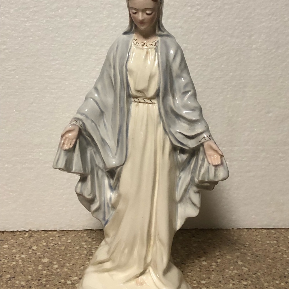 Our Lady Of Grace Porcelain Religious Figurine